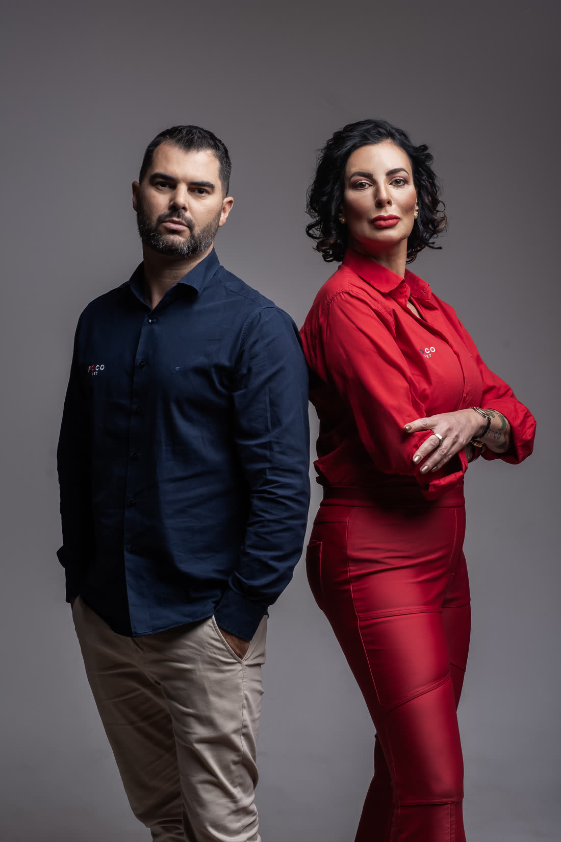 Débora Viana e Albert Cunha, fundadores da Foco Vet